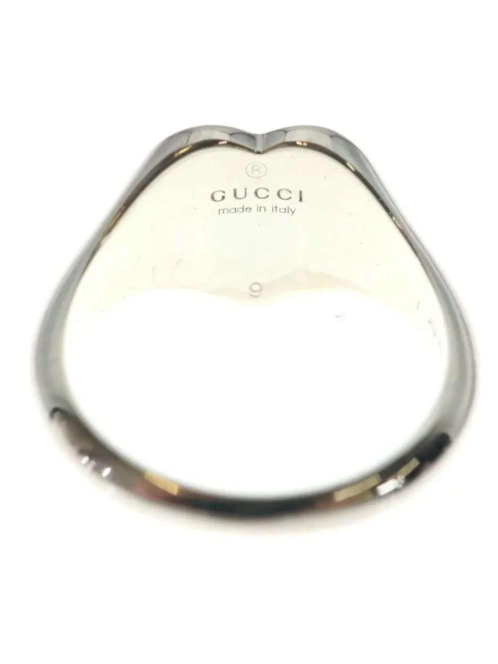 Gucci Interlocking G Heart Ring Silver